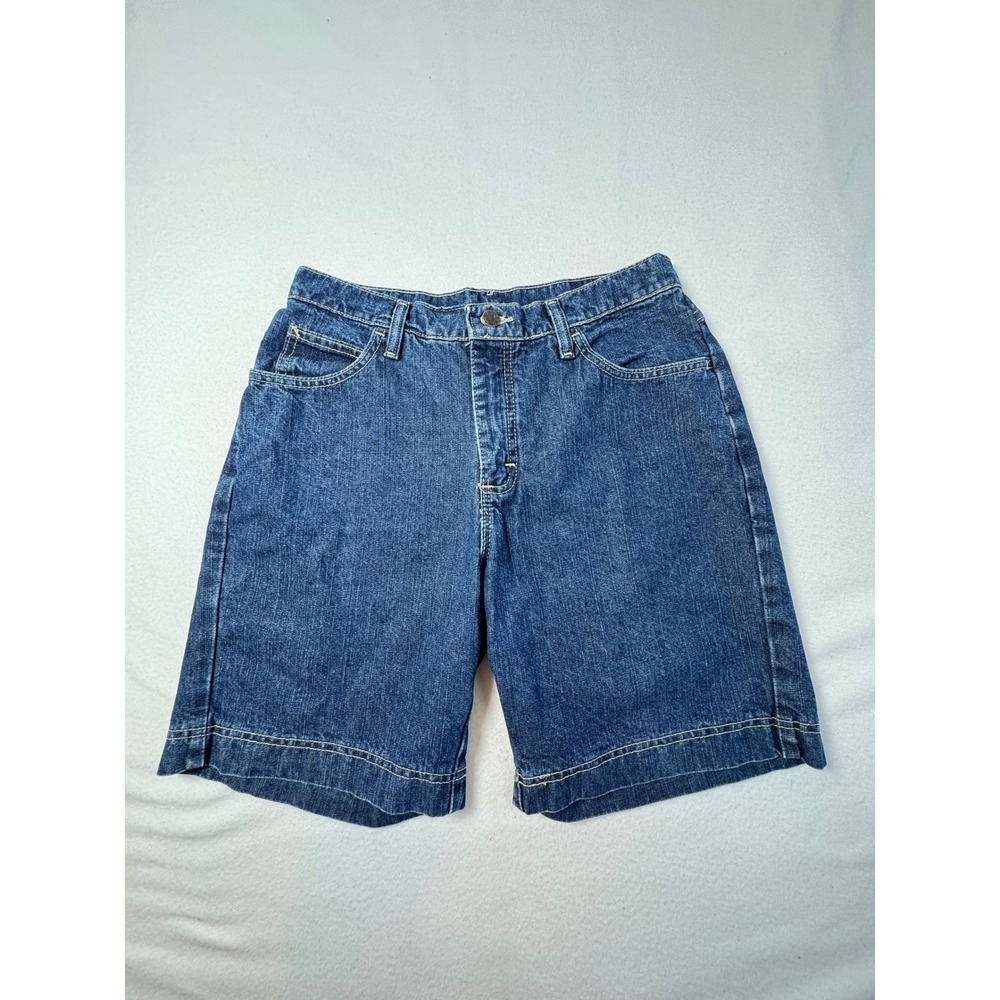 Vintage Riders by Lee Womens 8M Denim Shorts Blue High Rise 100% Cotton Relaxed